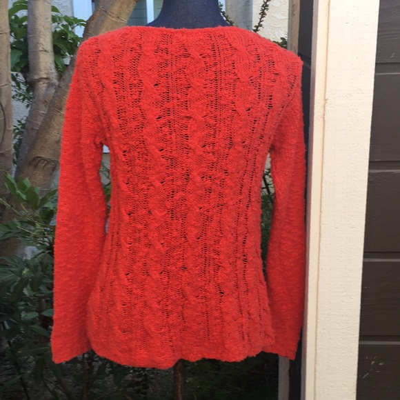 Anthro Red Sweater - Picture 6 of 11